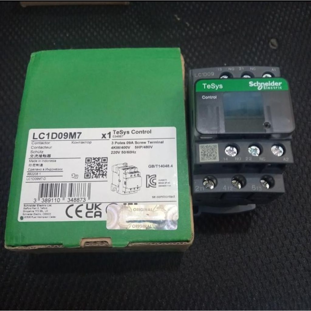 KONTAKTOR/CONTACTOR SCHNEIDER LC1D09M7 220V/LC1D09M7 SCHNEIDER ORIGINAL