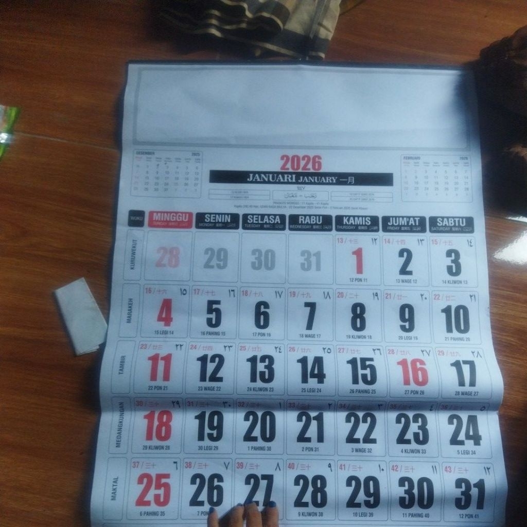 

kalender jumbo 2026