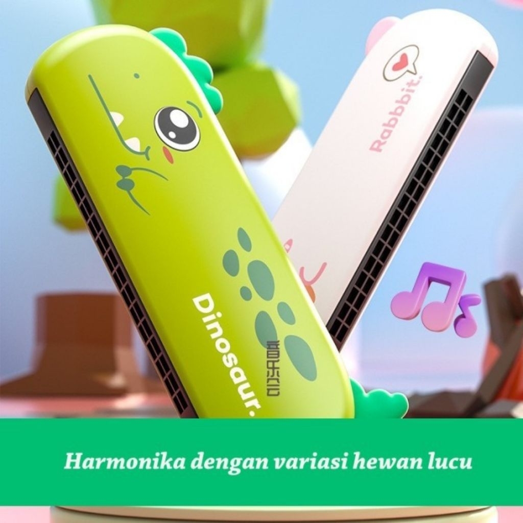 Mainan Alat Musik Harmonika Motif Kartun / Mainan Alat Musik Harmonika Kartun Lucu