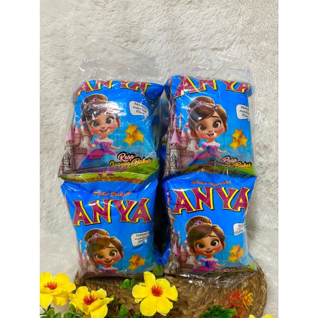 

Jajan Berhadiah Snack Anya 1 renteng 10