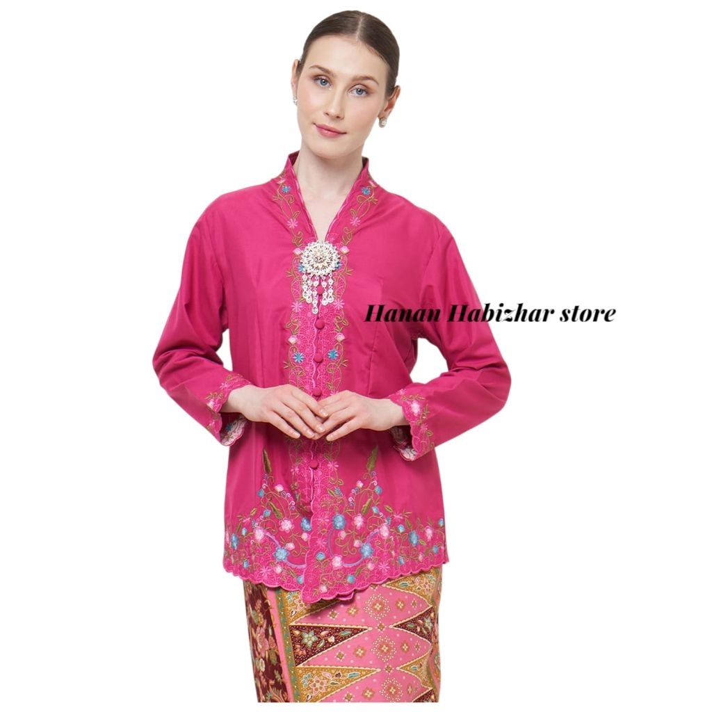 Kebaya Encim Bordir Betawi Modern Premium Kebaya Encim Wanita Terbaru Bahan Katun Micro