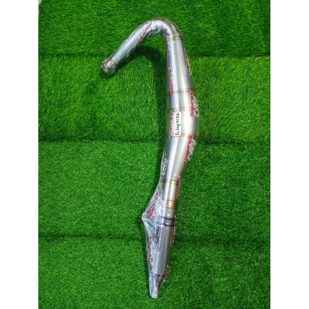Termurah Kenalpot Ahau Telo Stenlis Yamaha RX-KING/ Kenalpot RX king Original Ahua