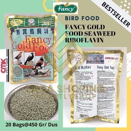 fancy 4 in 1 fancy sewed fancy gold 450 gr voer burung pleci murai kacer fancy seaweeds pur hijau cu