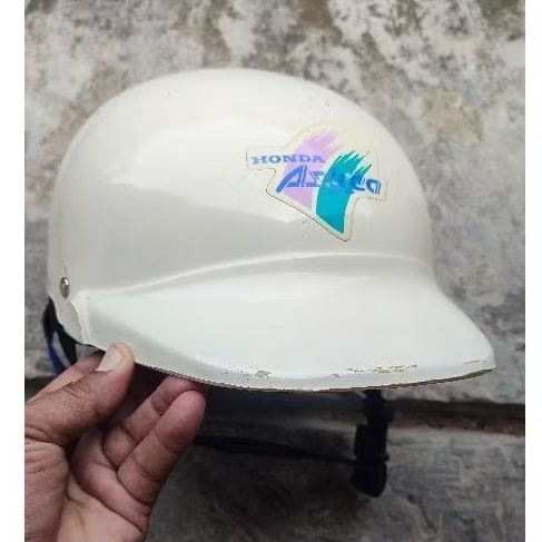 Helm Honda Vintage Astrea Putih Original 01