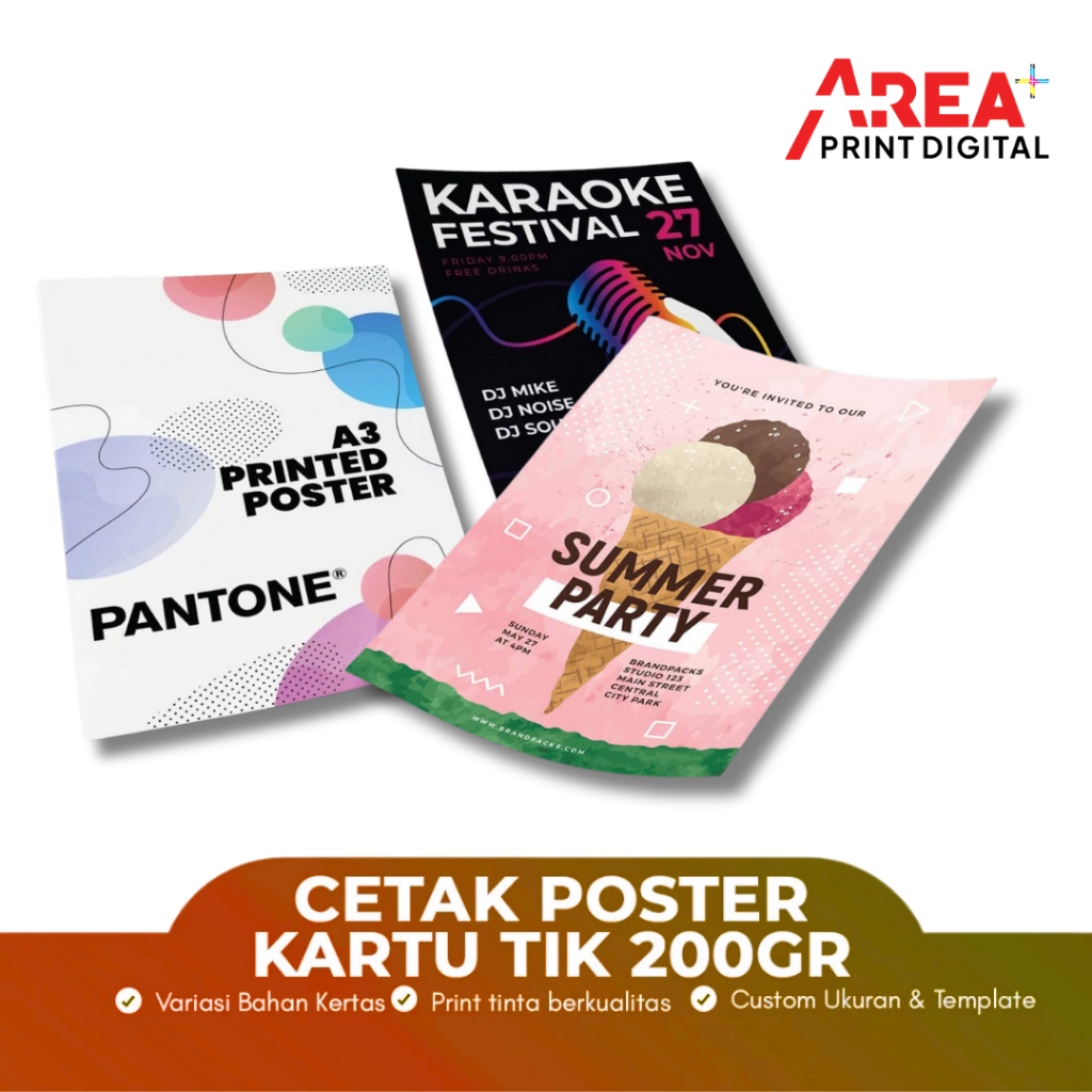 

Cetak Poster A3+ Kartu Tik Cetak Custom Promosi Event Cepat