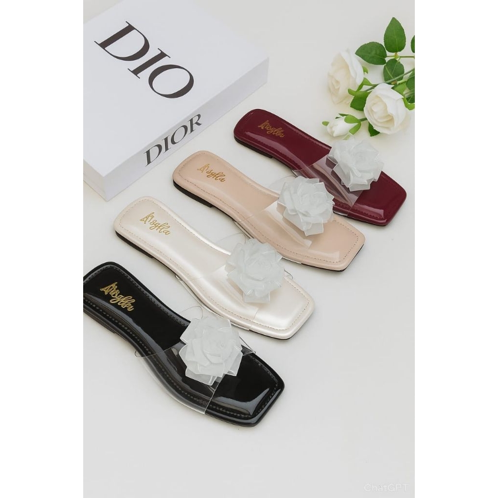 SANDAL FLAT Wanita TERBARU,Korean Style Kekinian[ARSy collection 006 size 36_42