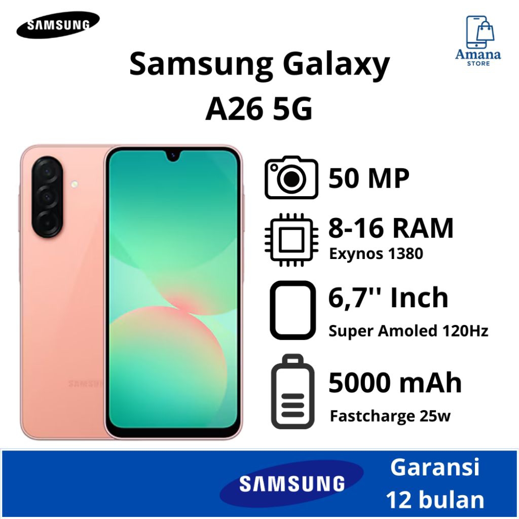 HP BARU SAMSUNG A26 5G SEGEL BERGARANSI RESMI