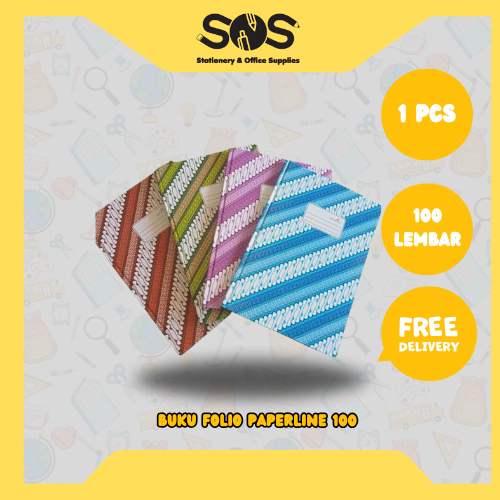 

Buku Hard Cover Folio Paperline 100 Lembar