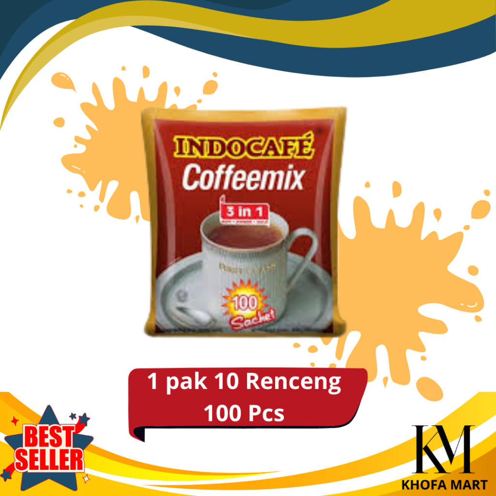 

Indocafe Coffeemix 3 in 1 – 1 Pak Isi 100 Sachet @20g | Original & Fresh