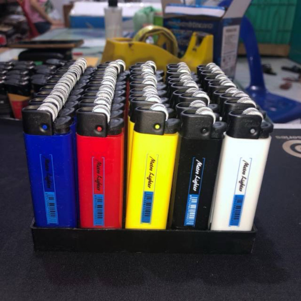 Mancis Korek Roda Warna Klasik Metro Lighter J-003