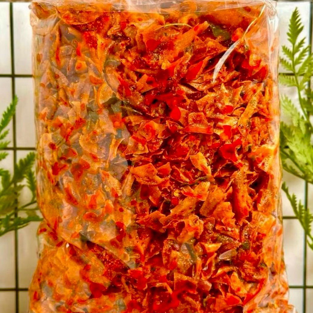 

Keripik Singkong Pedas Daun Jeruk Manggleng Singkong Enak Gurih Balung Kethek Pedas