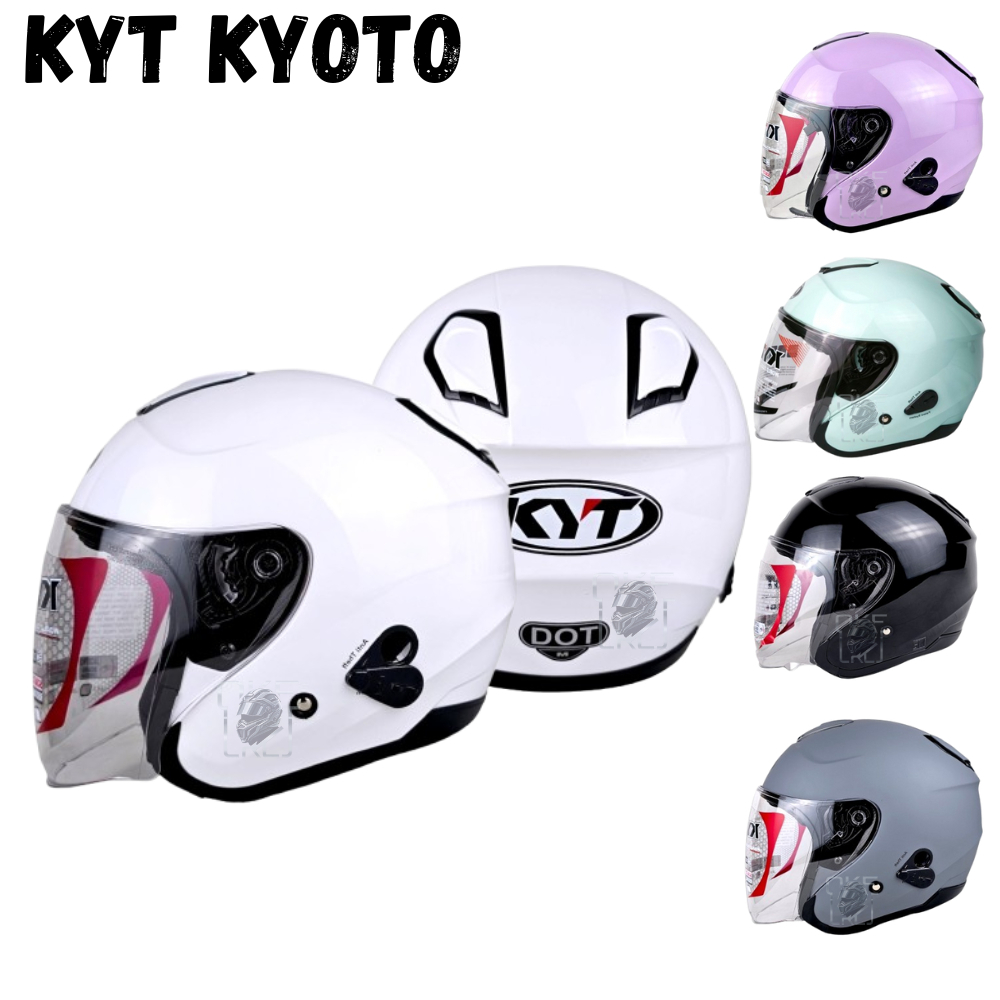 HELM KYT KYOTO PUTIH ORIGINAL | HELM KYOTO HALF FACE