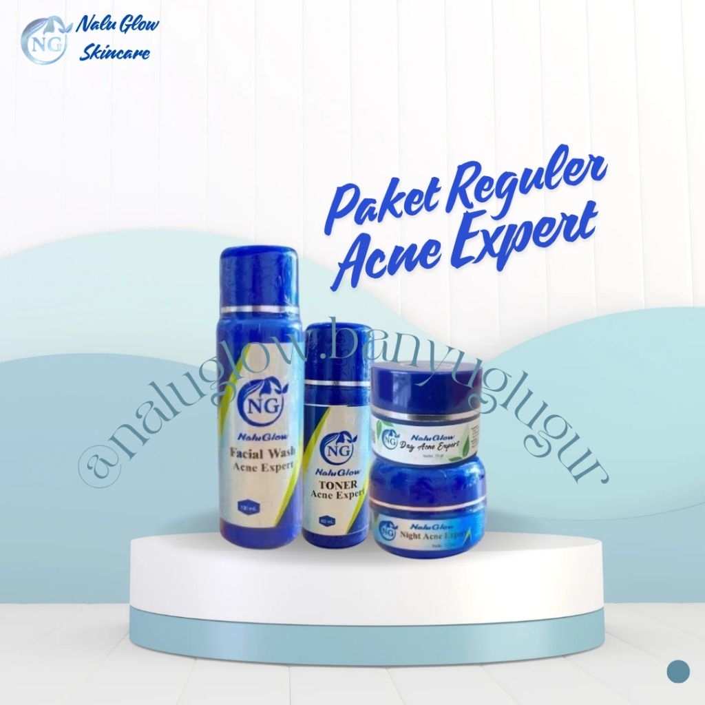 Nalu Glow Paket Acne Expert BPOM | Whitening Glowing | Mutiara Skin
