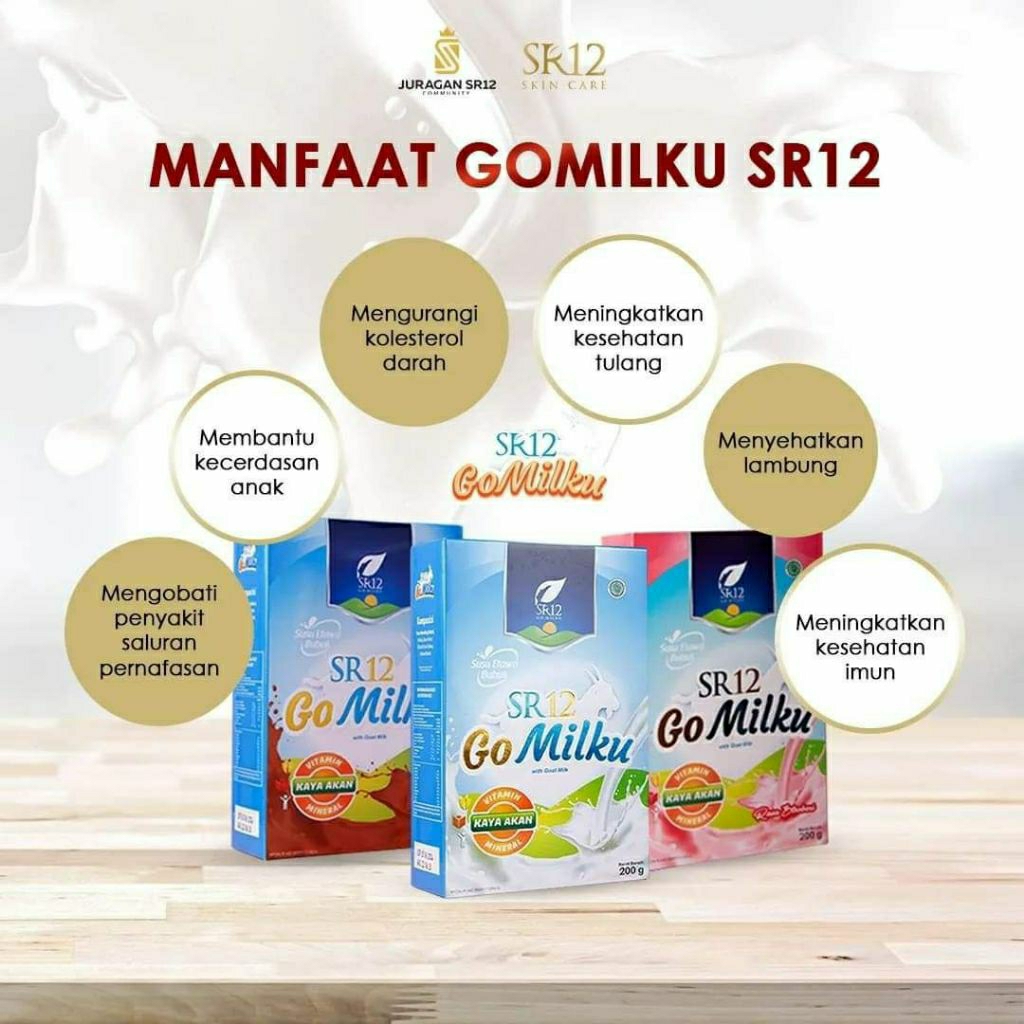 

Gomilku SR12 susu kambing etawa kemasan box 200gr