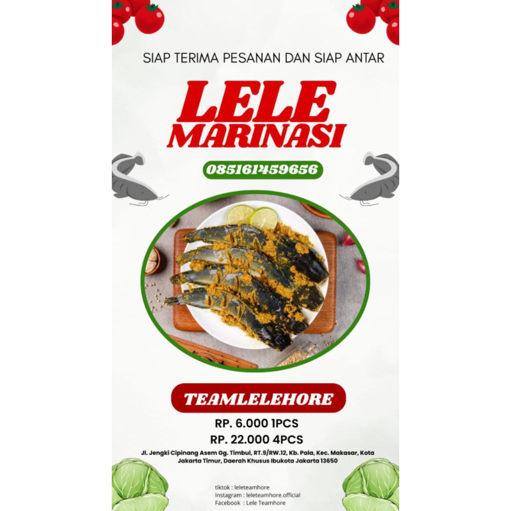 

Ikan lele marinasi