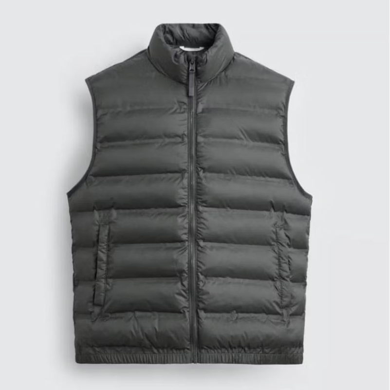 Rompi Zara Vest Puffer Unisex Original Hijau