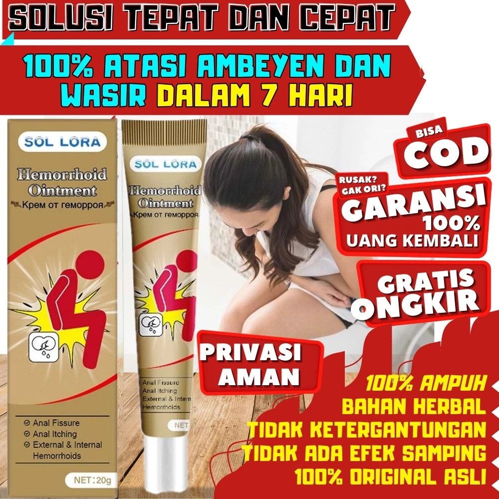 Salep Wasir Penghilang Kutil Kulit Ampuh untuk Wasir  100% Original Obat Salep Wasir Ambeien Ambeyen