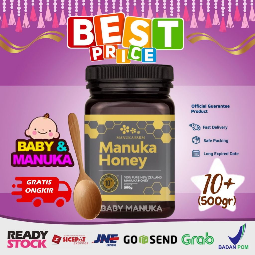 

Manuka Farm MGS 10 (500g) - madu Manuka Honey New Zealand (BPOM)