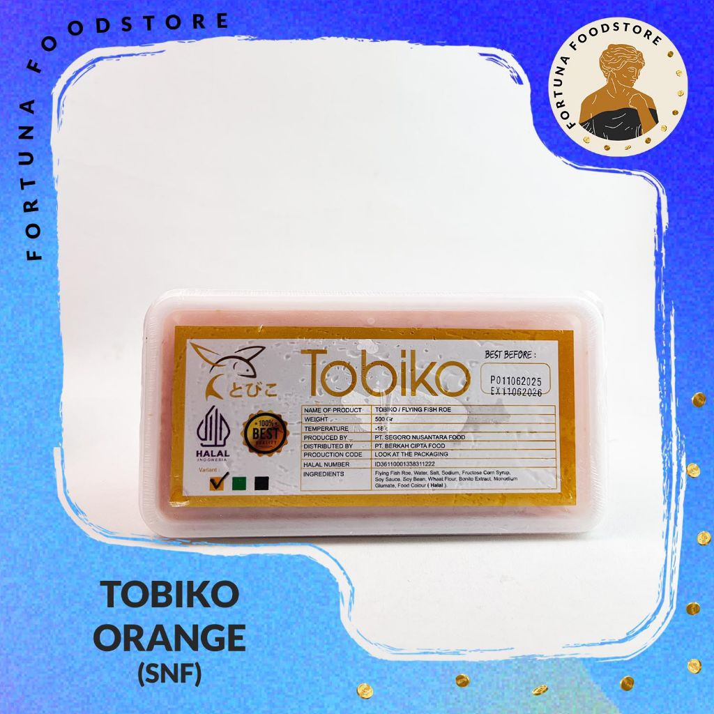 

Tobiko Orange Telur Ikan Terbang Premium 500gr