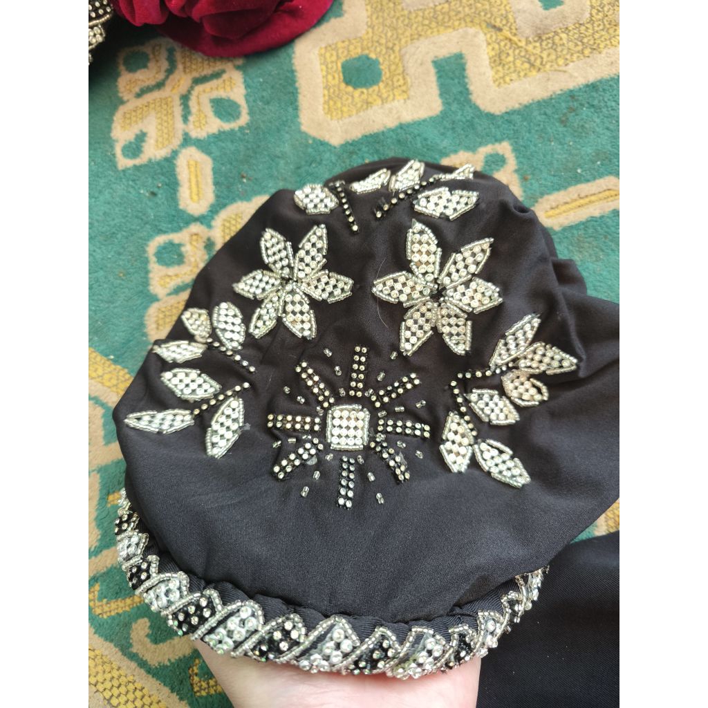 bolang haji kain Jersey korea payet mewah / bolang mispa