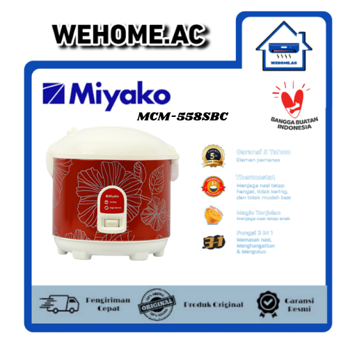 RICE COOKER MIYAKO MCM-558SBC RICE COOKER MIYAKO 2LITER 3 IN 1
