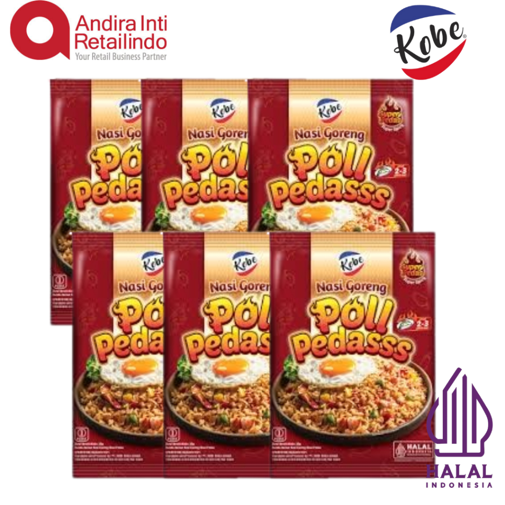 

Kobe Bumbu Nasi Goreng Poll Pedas 20gr x 6 pcs