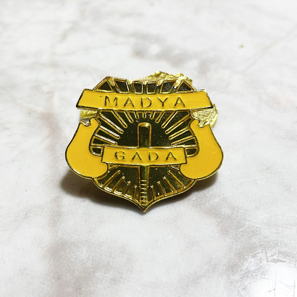 Pin Satpam Gada Madya Bahan Plat Magnet | Atribut Security Satpam