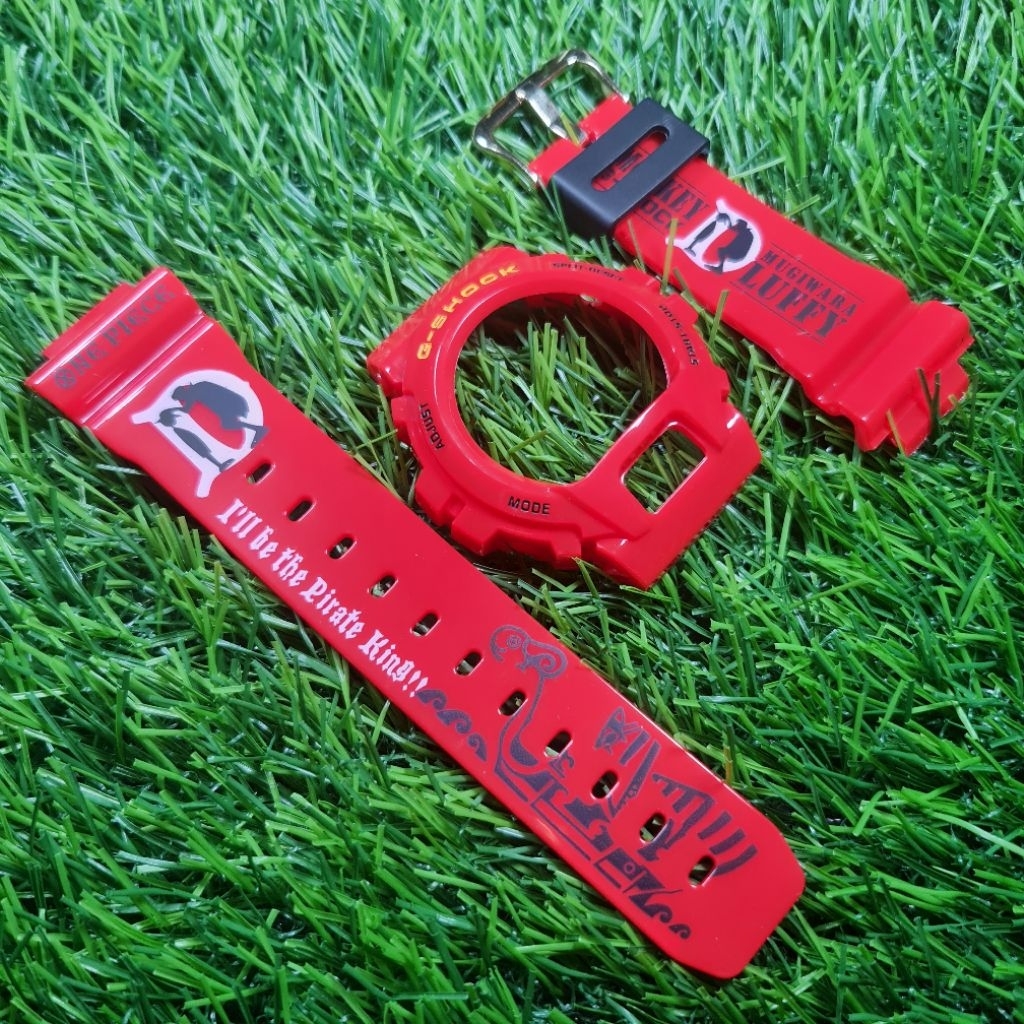 BNB BEZEL N STRAP GSHOCK G-SHOCK DW6900 DW-6900 DW6600 ONE PIECE MERAH