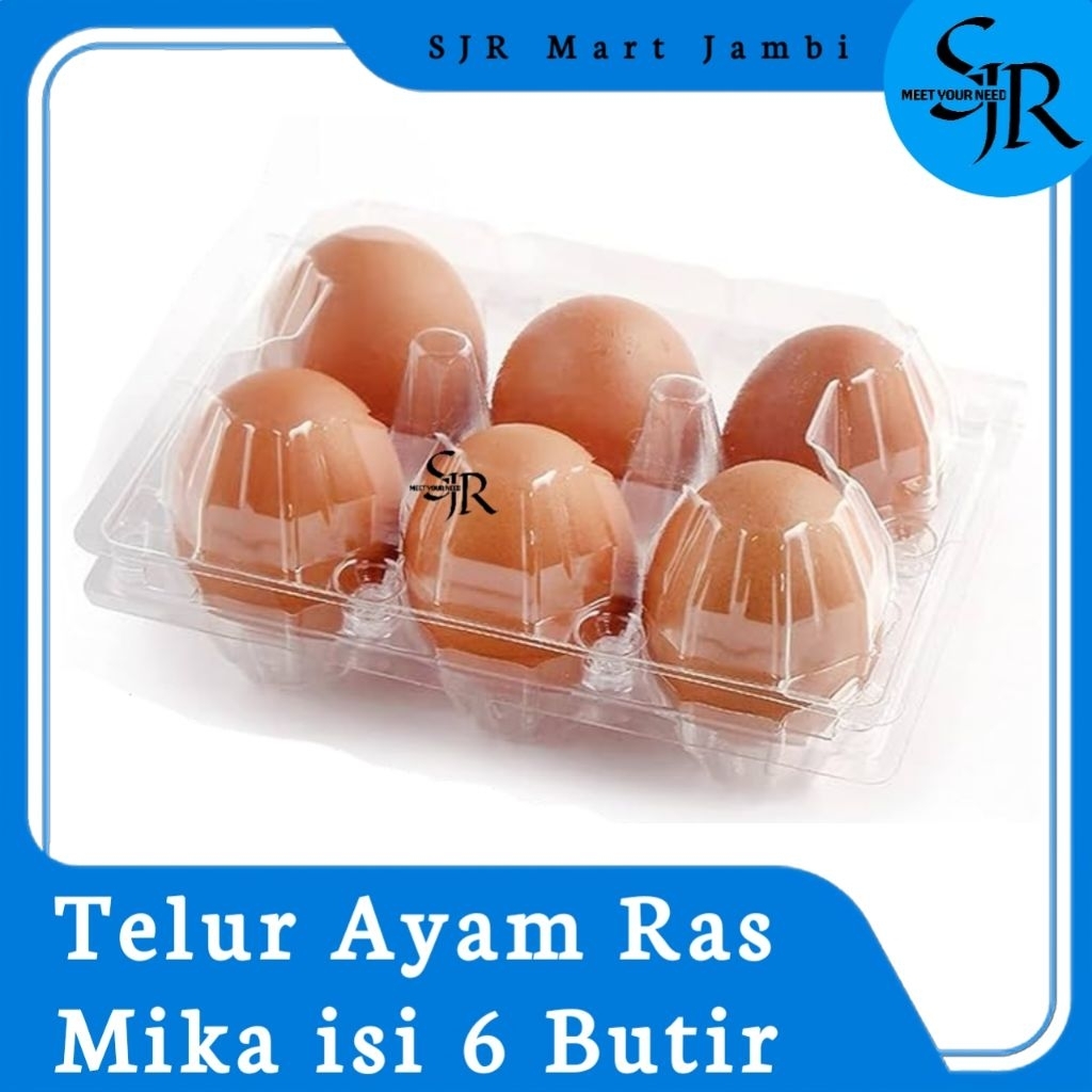 

[Telur] Telur Ayam Ras MIKA isi 6 Butir (Khusus Kota Jambi pengiriman INSTAN)