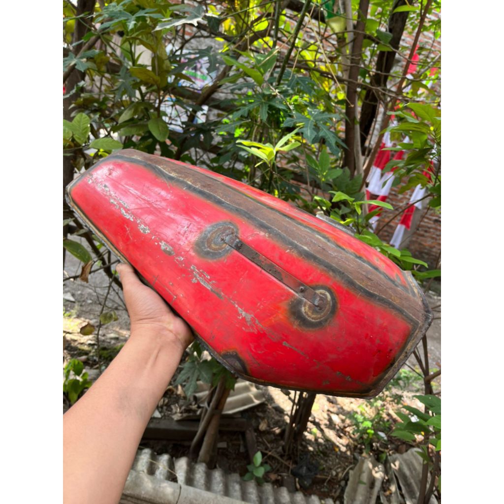 TANGKI HONDA GLK5 TANGKI BENSIN GL100 BAHAN DRUM TEBAL MENTAH