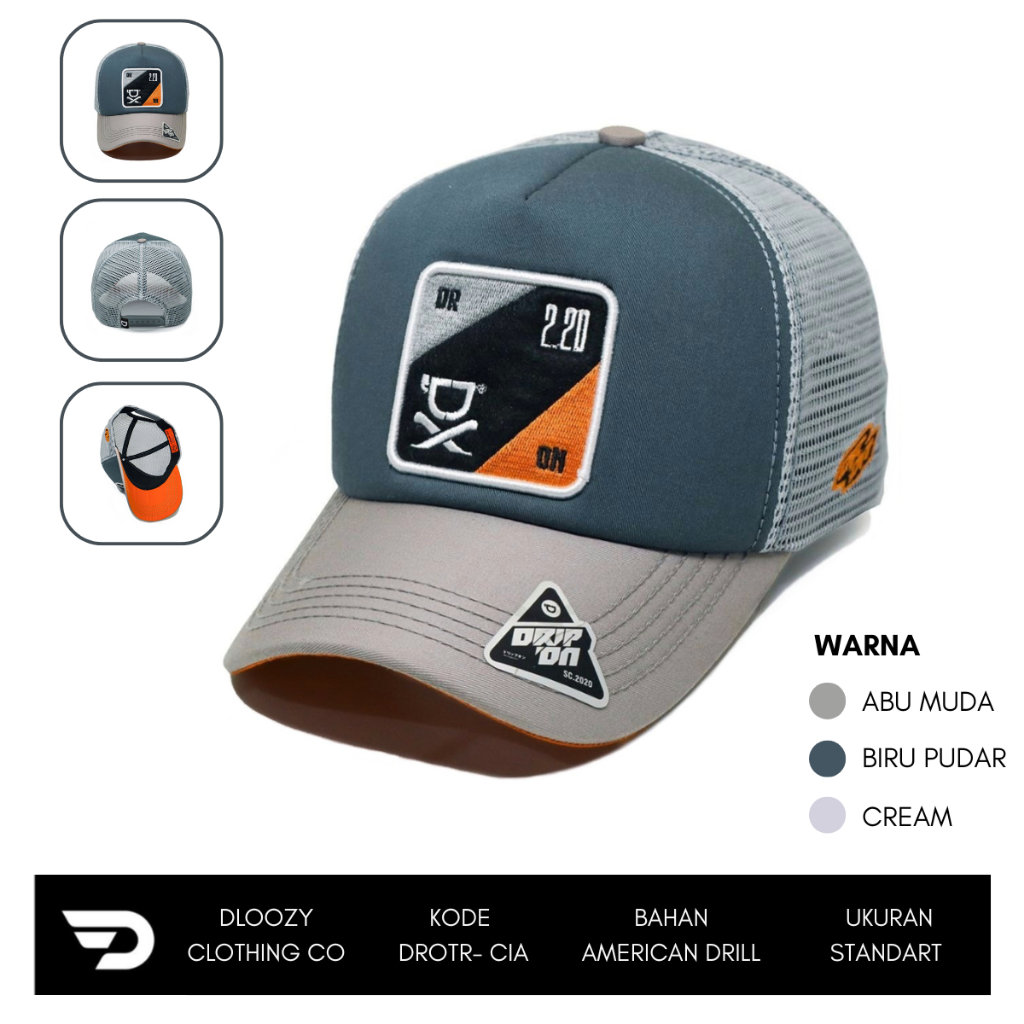 GARANSI TOPI JARING PRIA DRIPON TRCKER HAT DEWASA DISTRO ORIGINAL PROSHOP DLOOZY OFFICIAL 112