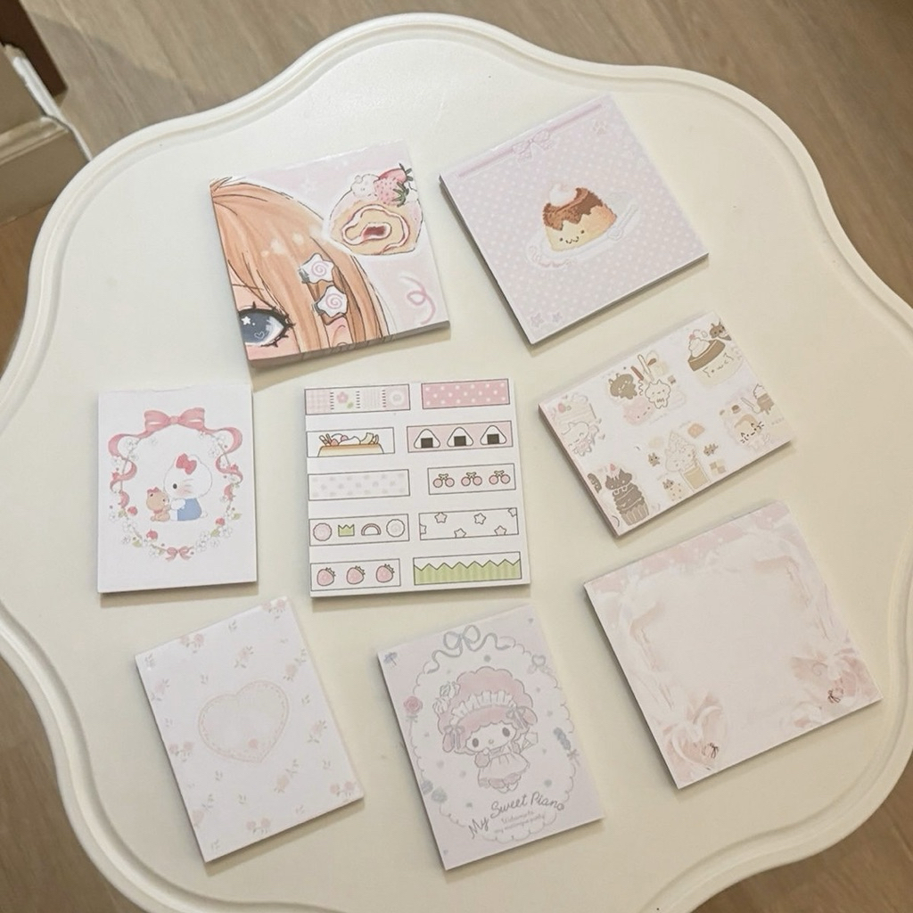 

Mocorie - Memopad Motif Coquette Isi 50 Lembar / Memopad Coquette Ribbon Pink / Kertas Memo Catatan Pengingat Motif Pita Anak Lucu