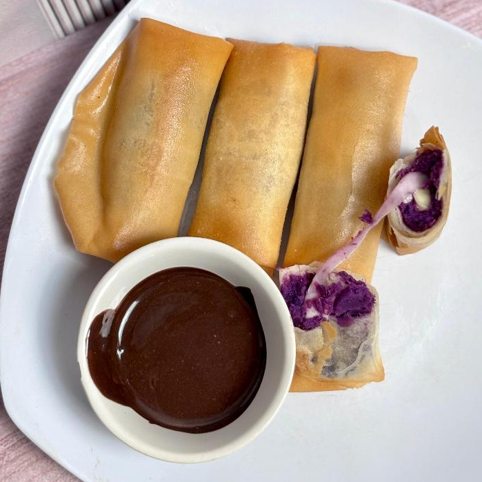 Sok&Bite - Lumpia Ubi Mozza - Lumpia ubi ungu - Lumpia ubi keju lumer - Cemilan Frozen
