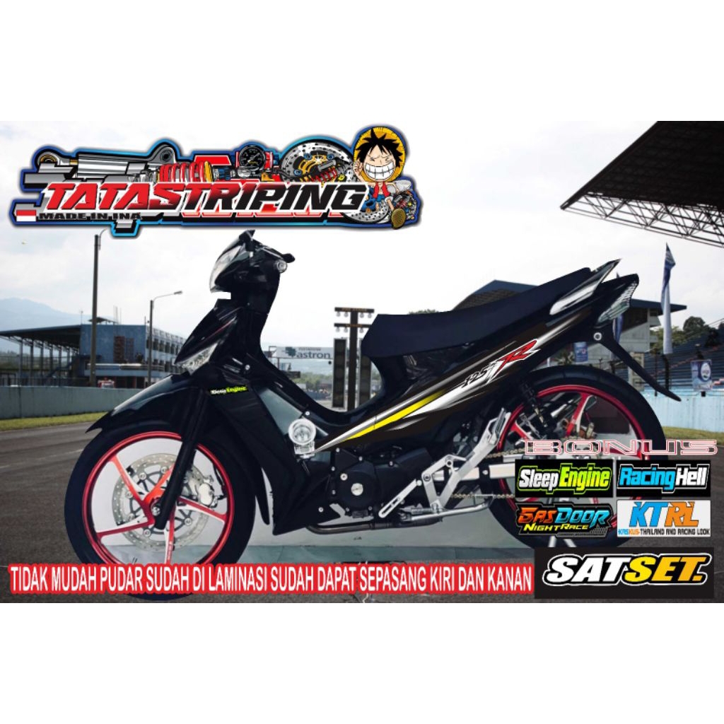 STIKER STRIPING VARIASI SUPRA X 125 BATMAN SUPRA X 125 LAMA