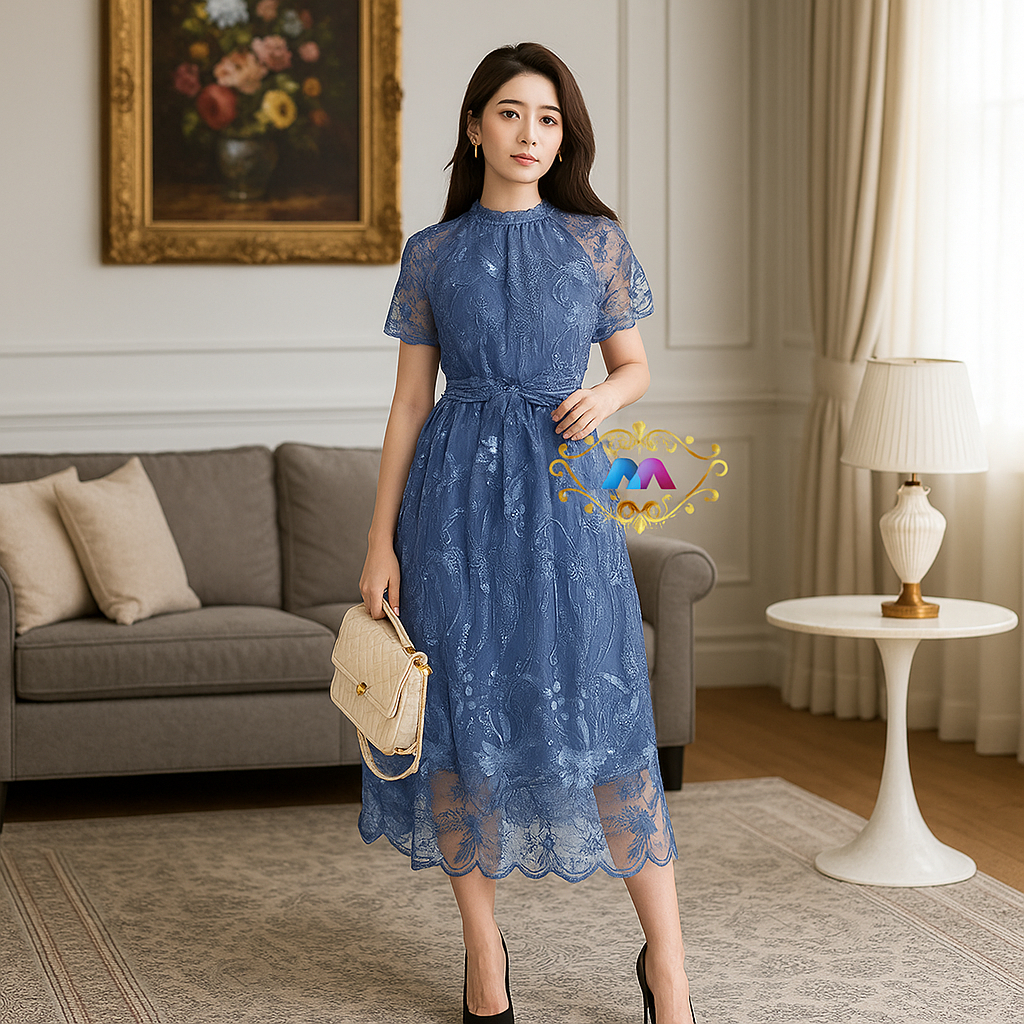 REAL PIC - DRESS ANNABELLE NATALAN 3 UKURAN M L XL / PAKAIAN WANITA SIMPLE ELEGANT / DRESS PARTY TIL