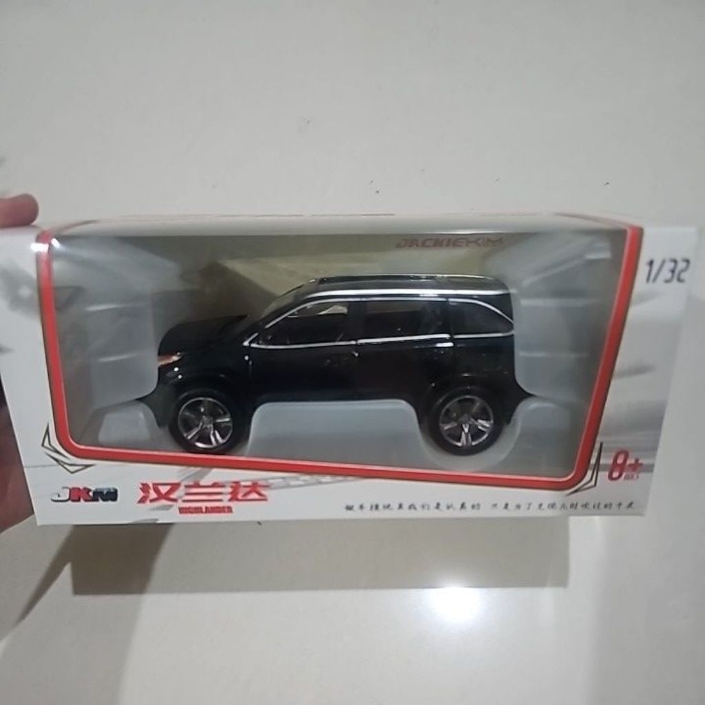Diecast 1:32 Innova Reborn black (toyots Highlander) dengan Lampu dan Suara