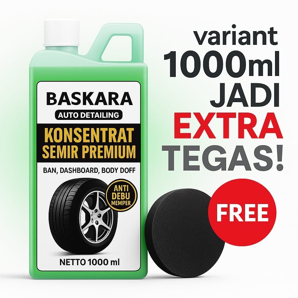 Konsentrat Semir Ban Premium 1 Liter | Semir Ban, Dashboard dan Body Doff