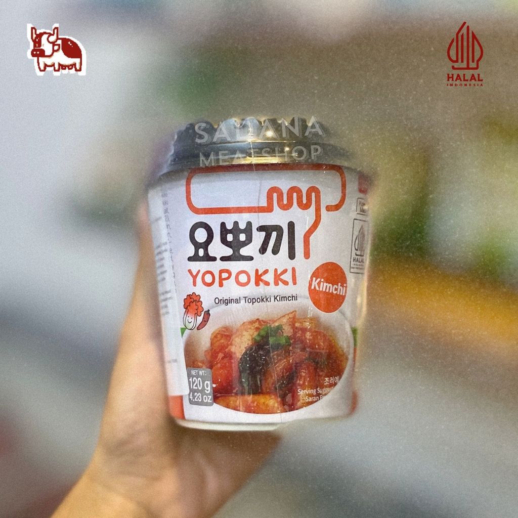 

YOPOKKI Korean Instant Tteokbokki Cup 120 g – Rasa Kimchi Pedas & Gurih
