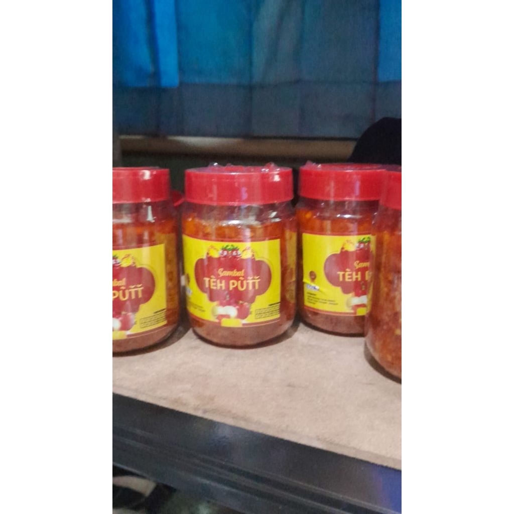 

sambal cumi teh put, siap saji berat 200 gram
