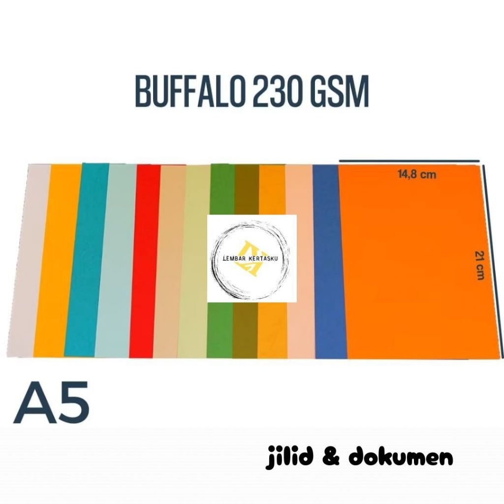 

Kertas Buffalo A5 isi 500 lembar / Kertas Cover Buffalo A5 / Kertas Cover Jilid A5
