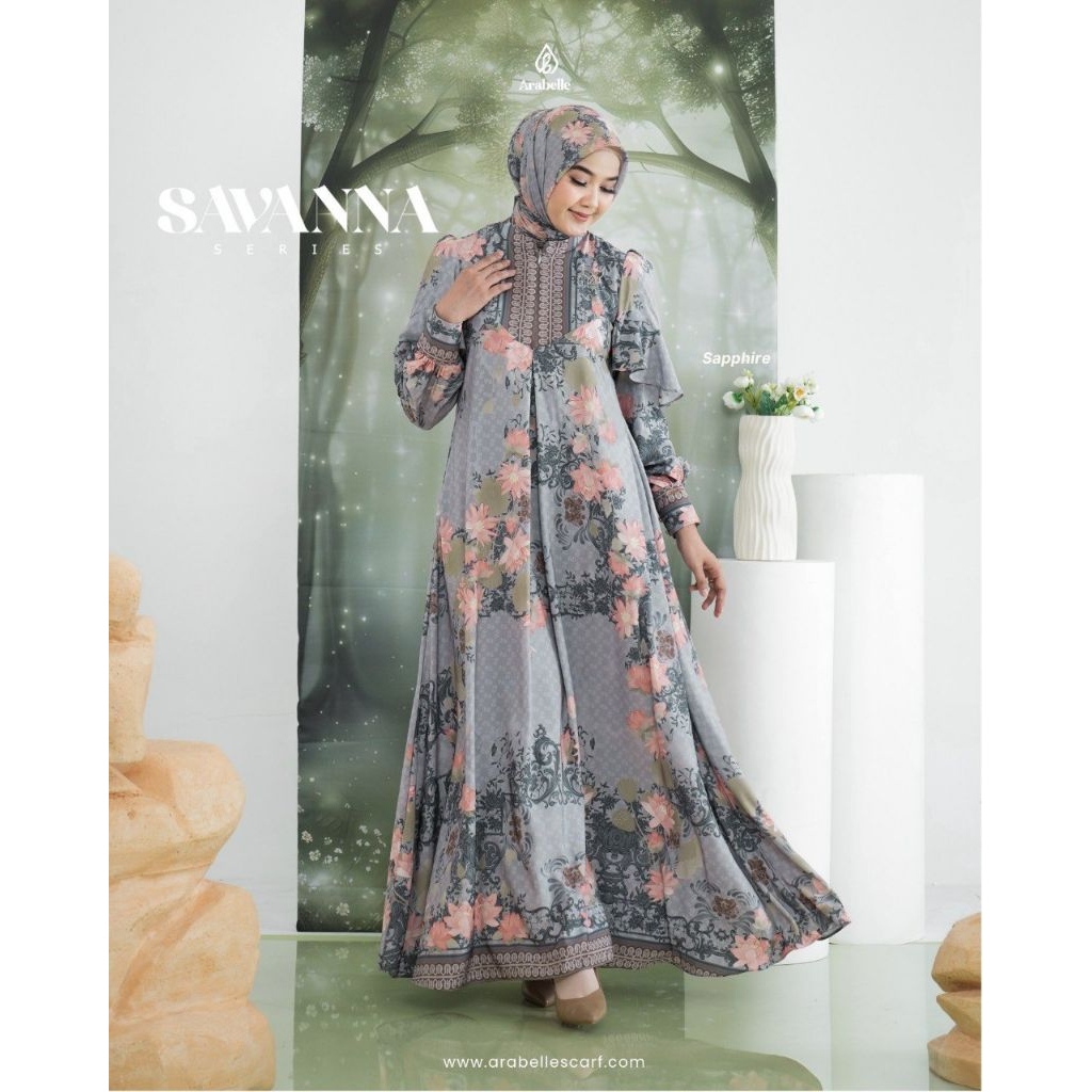 Arabelle Scarf Official/Savanna series Arabelle dress/gamis terbaru arabelle 2025