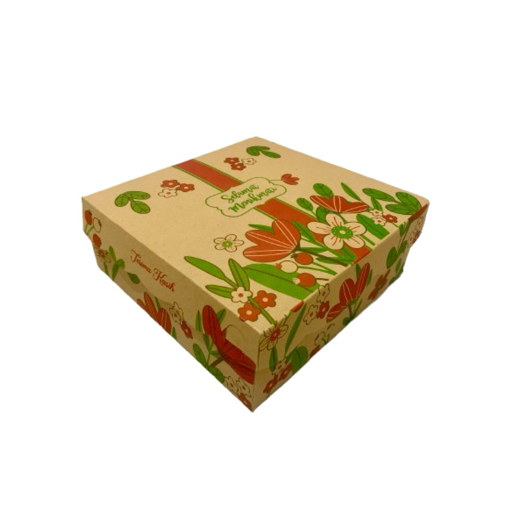 Dus Nasi/Dus Snack uk 18x18x7 | Kardus Motif | Kardus Nasi/Snack |