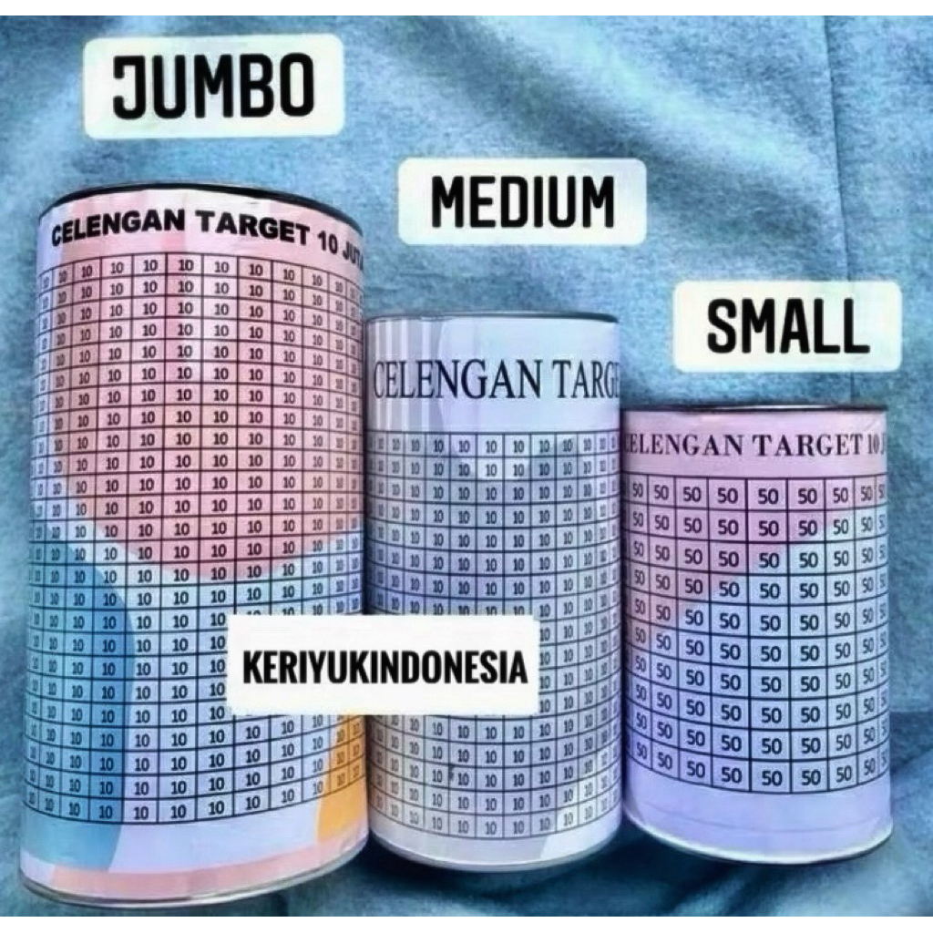 [UKURAN JUMBO] CELENGAN TARGET JUMBO VIRAL BUKA TUTUP PERMANEN