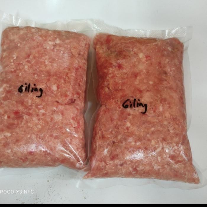 

Ayam utuh giling tanpa jeroan (Daging + tulang) 500 gram