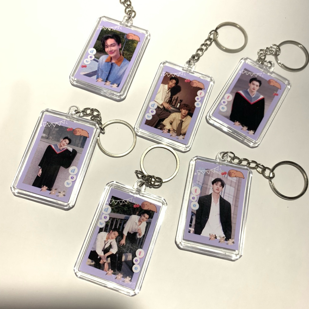 gantungan kunci insert dewtee dew jirawat tee teeradech gmmtv aktor thailand