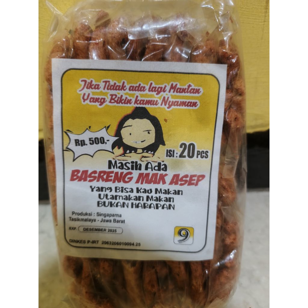

makanan ringan basreng mak asep (1pack isi 20pcs)