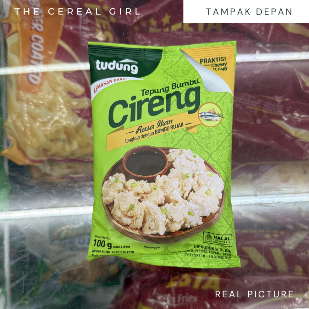 

[KONDISI BARU - 100% ORIGINAL] TUDUNG Tepung Bumbu Cireng 100gr - Rasa Ikan tanpa Bumbu Rujak