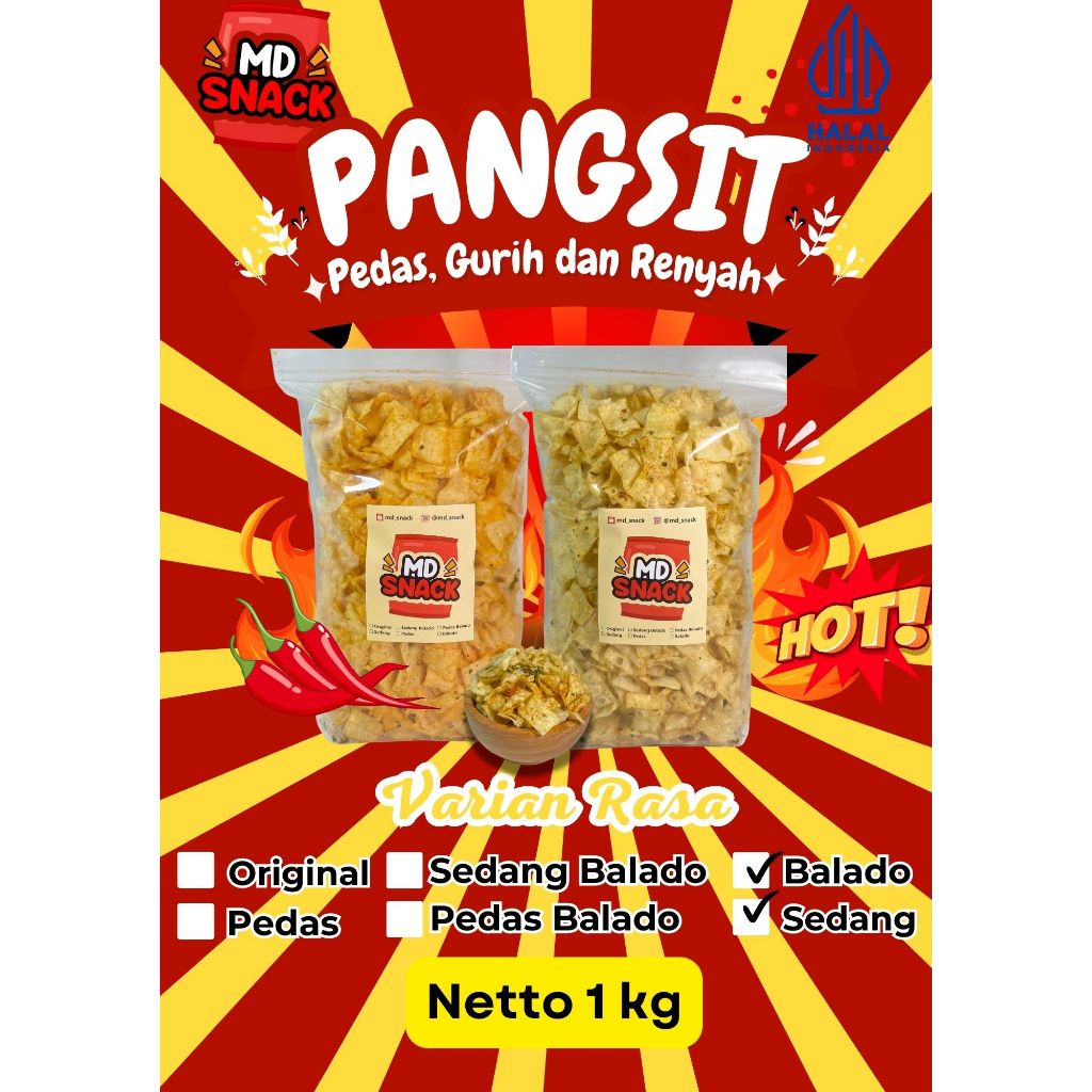 

Pangsit 1000Gram/1kg Pedas Daunjeruk