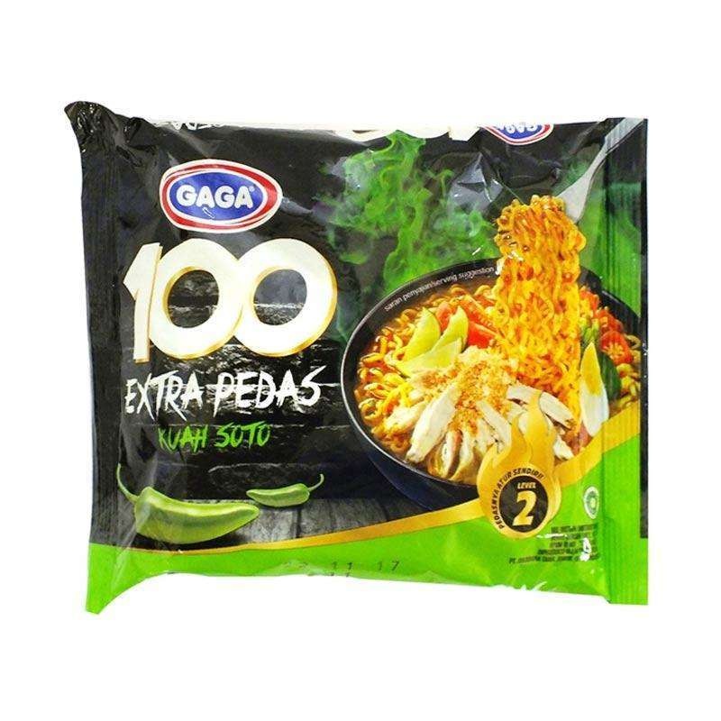 

MIE GAGA 100 EXTRA PEDAS KUAH SOTO 75G
