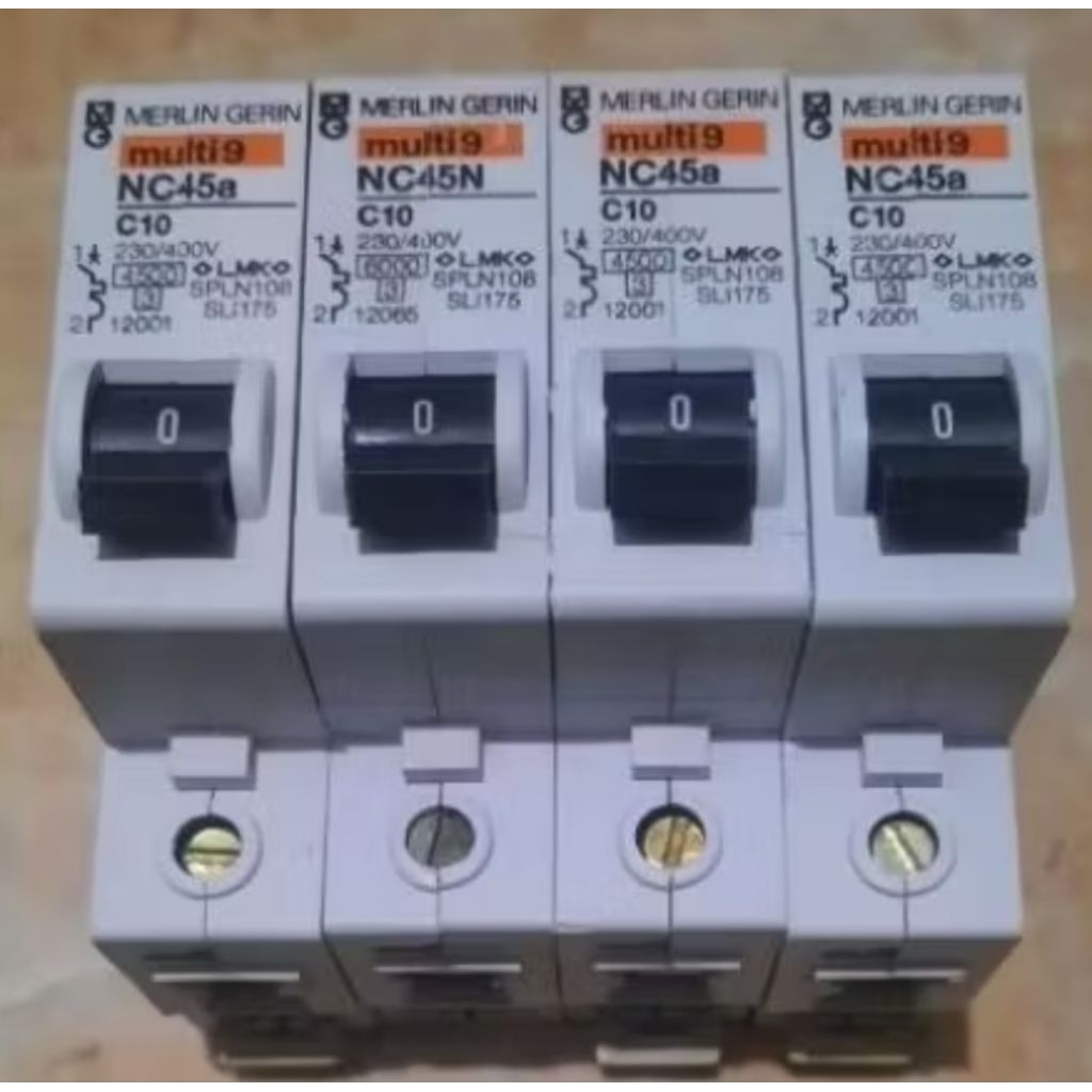 mcb multy Merlin gerin 1p C4 C6 C10 C16 C20 C25